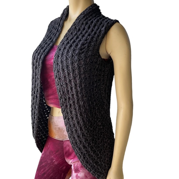 Sleeping on Snow Sweaters - Anthropologie Sleeping on Snow Dark Chunky Knit Wool Cardigan Sweater